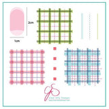 Small stamping plate - Perfectly plaid CJS-08
