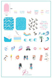 Stamping Plate Large - Beach Day! (CjS-159)