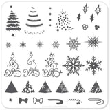 Stamping Plate Small - Christmas Tree CjSC-01