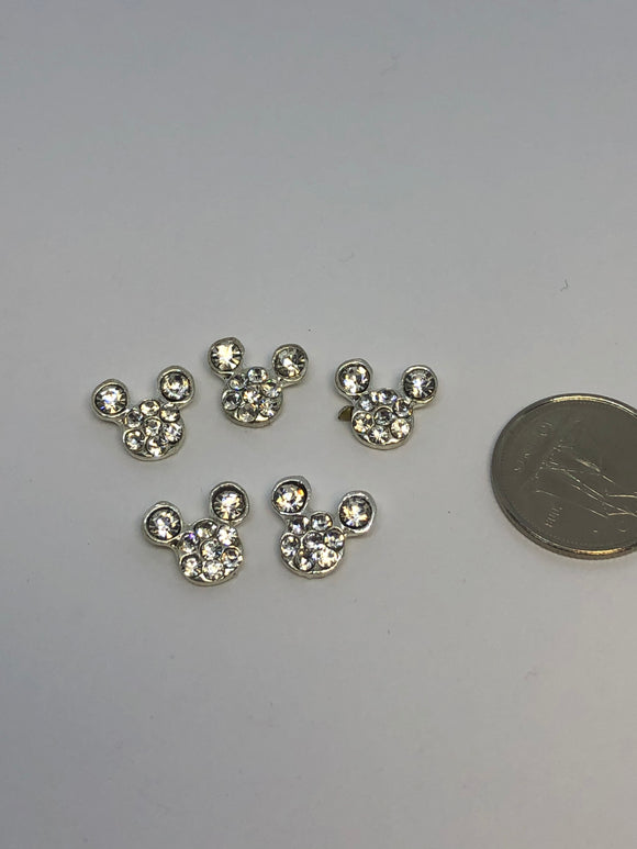 Mouse ears 3D nail charms